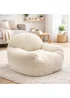 Kaikoo Cream Sherpa Fur Chair - One Size Image 1