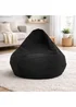 Kaikoo Grey Areya Large Corduroy Beanbag - One Size Image 1