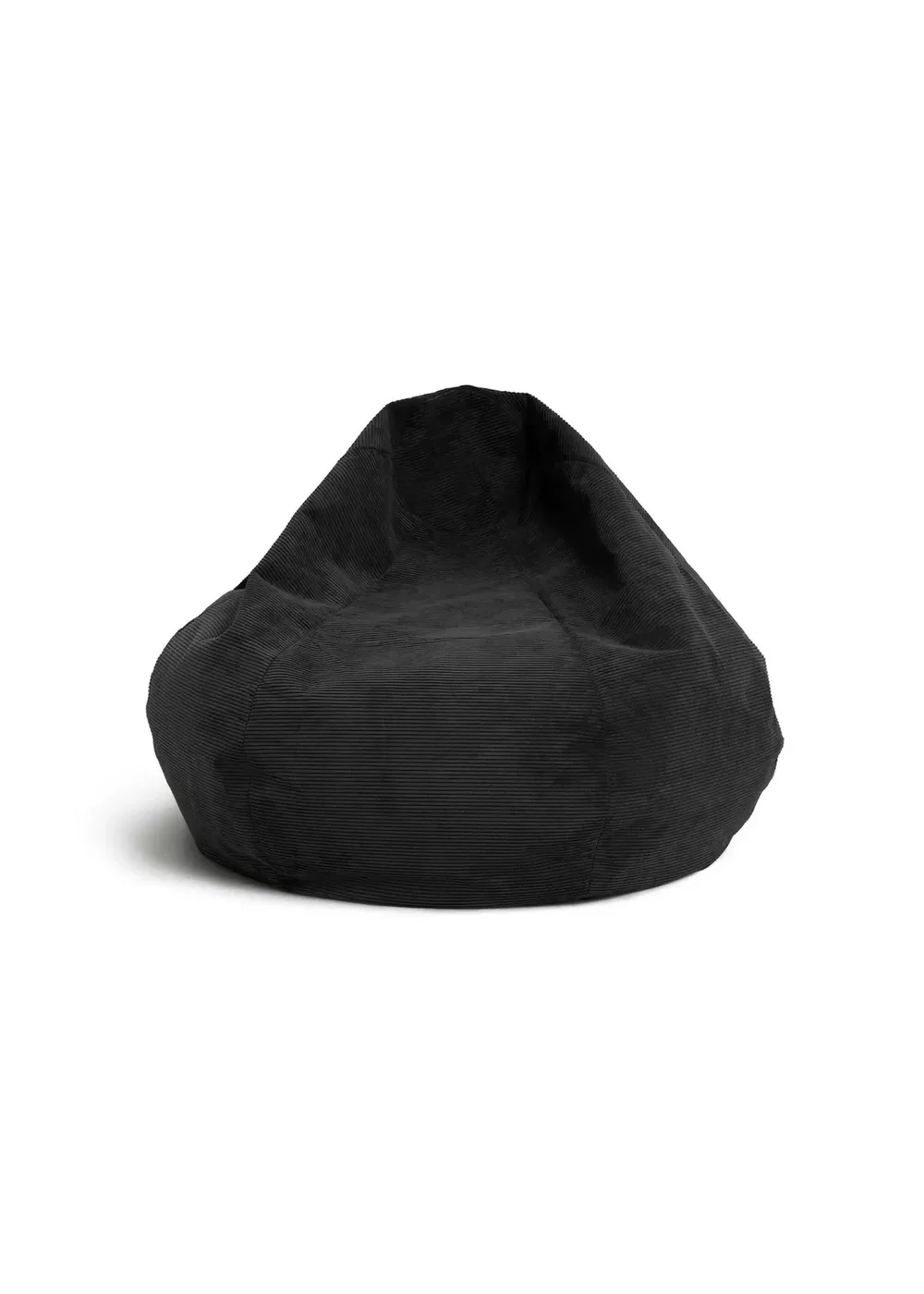 Kaikoo Grey Areya Large Corduroy Beanbag - One Size Image 2
