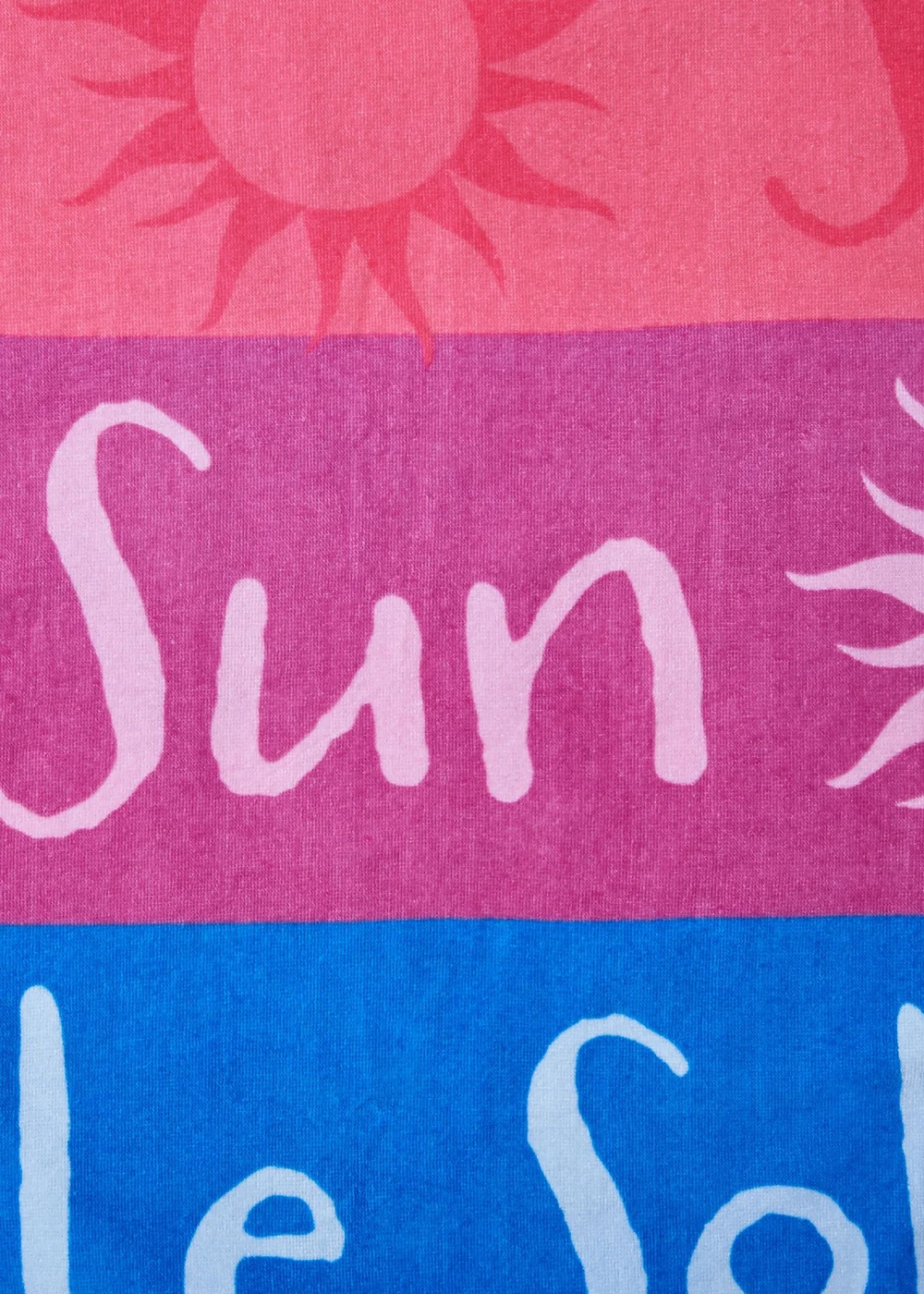 Catherine Lansfield Block Stripe Cotton Beach Sun Lounger Towel Bright - One Size Image 3