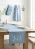 Catherine Lansfield Salcombe Boats Cotton 33x220cm Dining Table Runner Blue - One Size Image 1