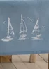 Catherine Lansfield Salcombe Boats Cotton 33x220cm Dining Table Runner Blue - One Size Image 2