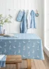 Catherine Lansfield Salcombe Boats Cotton Table Cloth Blue - 137 x 178cm Image 1