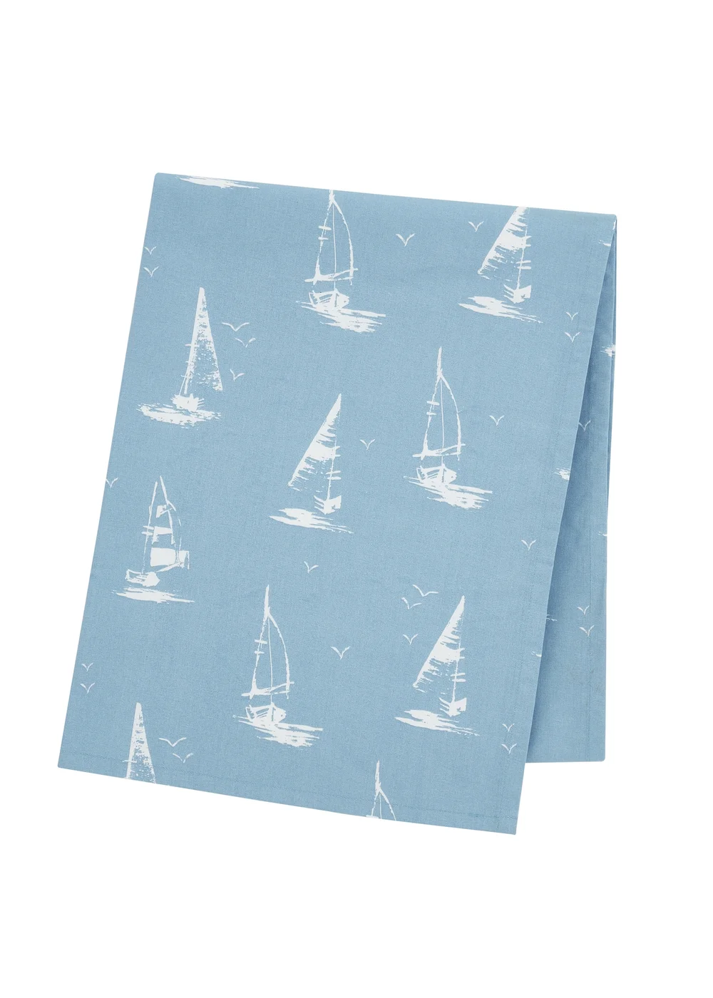 Catherine Lansfield Salcombe Boats Cotton Table Cloth Blue - 137 x 178cm Image 3