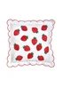 Catherine Lansfield Strawberry Embroidered 45x45cm Cushion Red - 45cm x 45cm Image 3