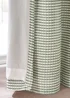 Catherine Lansfield Stab Stitch Lined Eyelet Curtains Sage Green - 46W X 54D (116x137cm) Image 3