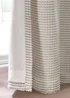 Catherine Lansfield Stab Stitch Lined Eyelet Curtains Natural - 46W X 54D (116x137cm) Image 3