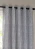 Yard Hebden 100% Cotton Blackout Navy Eyelet Curtain Pair - 46W X 54D (117x137cm Image 4
