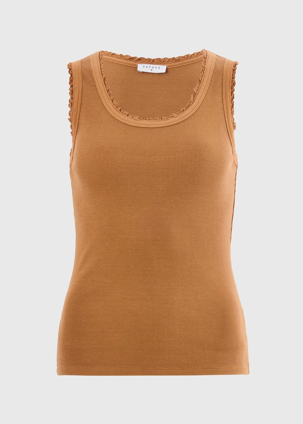 Ginger Lace Trim Vest Top - 18 Image 3
