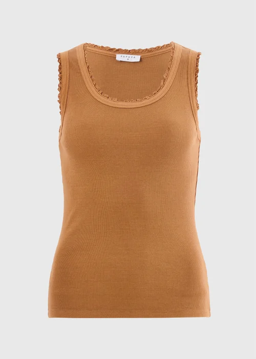 Ginger Lace Trim Vest Top - 18 Image 3