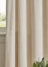 Paoletti Lustre Velvet Room Darkening Ivory Eyelet Curtain Pair - 46W X 54D (117x137cm Image 4