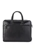 Infinity Leather Black Belmont Laptop Satchel Shoulder Bag - One Size Image 2