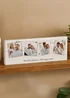 Personalised Memento Company Photo Upload Hearts Mantel Block White - One Size Image 2