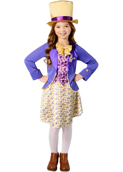 Willy Wonka Girl Costume (5-13 Years) - 11-13 Yrs Image 1