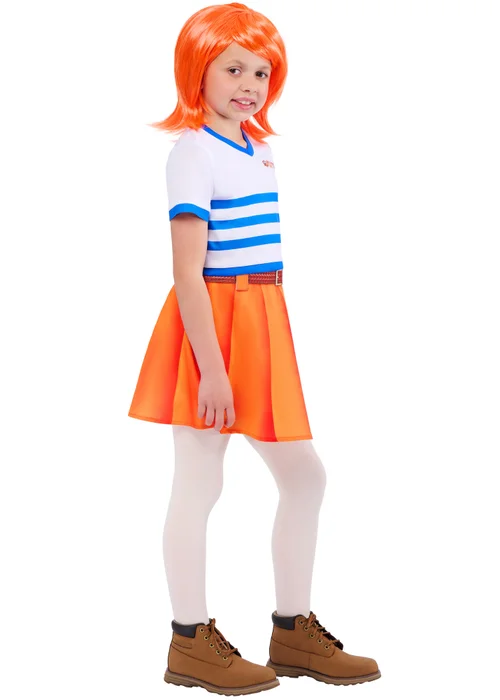 One Piece Nami Striped Costume (5-13 Years) - 9-10 Yrs Image 3