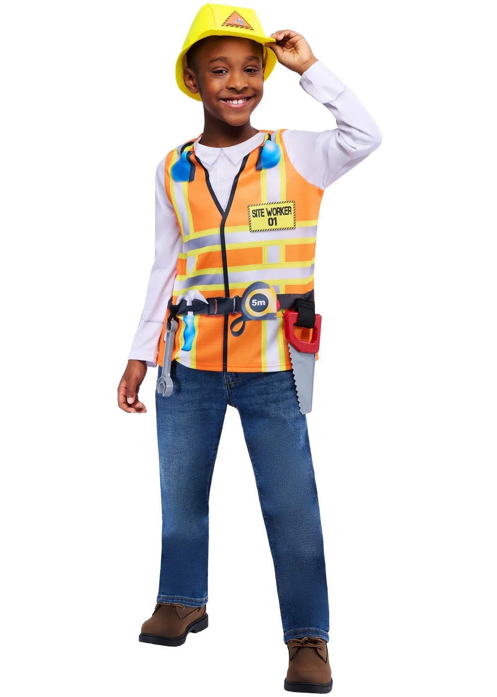 Rubies Construction Worker Costume (5-9 Years) - 5-9 yrs Image 1