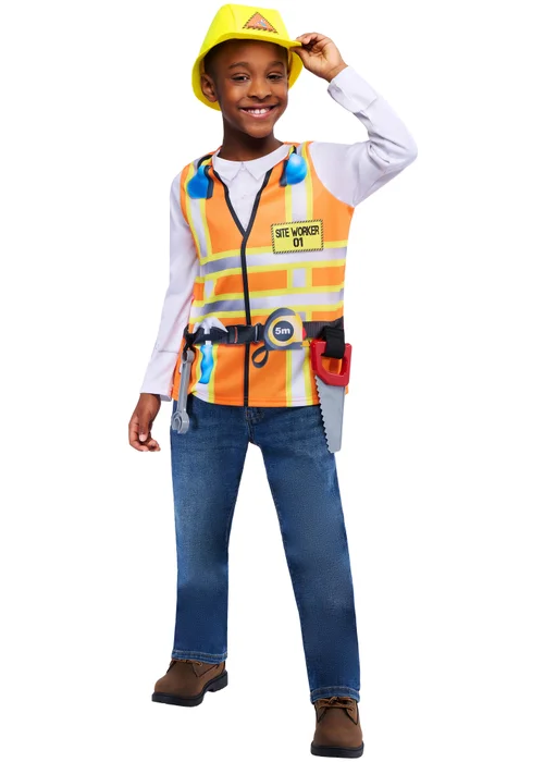 Rubies Construction Worker Costume (5-9 Years) - 5-9 yrs Image 1