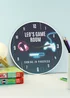 Personalised Memento Company Gaming Wooden Childrens Clock Multi - One Size Image 1