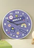 Personalised Memento Company Positive Vibes Wooden Childrens Clock Multi - One Size Image 2