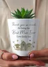 Personalised Memento Company Highland Cow Plant Pot White - One Size Image 2