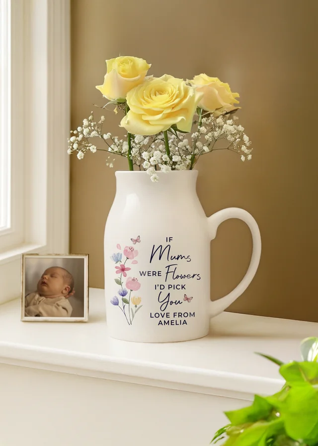 Personalised Memento Company I'd Pick You Jug Vase White