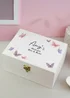 Personalised Memento Company Butterfly Wooden Keepsake Box Multi - One Size Image 1