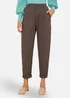 Yumi Brown Cotton Canvas Chino Trousers - 14 Image 2