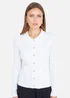 Yumi Ivory Ribbed Collar Button Up Cardigan - M Image 4