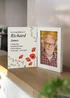 Personalised Memento Company Memorial Wooden Hinged 6x4 Photo Frame Cream - One Size Image 1