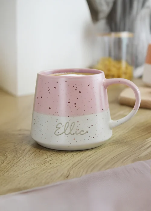 Personalised Memento Company Name Pink Ceramic Mug - One Size Image 2
