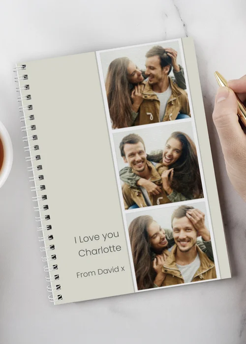 Personalised Memento Company Photo Upload Polaroid Notebook Multi - One Size Image 2