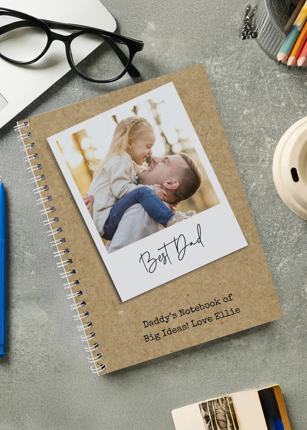 Personalised Memento Company Photo Upload Polaroid Notebook Multi - One Size Image 3