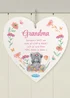Personalised Memento Company Me to You Flowery Hanging Heart Ornament Floral - One Size Image 2
