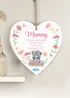 Personalised Memento Company Me to You Flowery Hanging Heart Ornament Floral - One Size Image 1