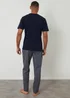 Threadbare Navy Stripe Pyjama Set - 2XL Image 2