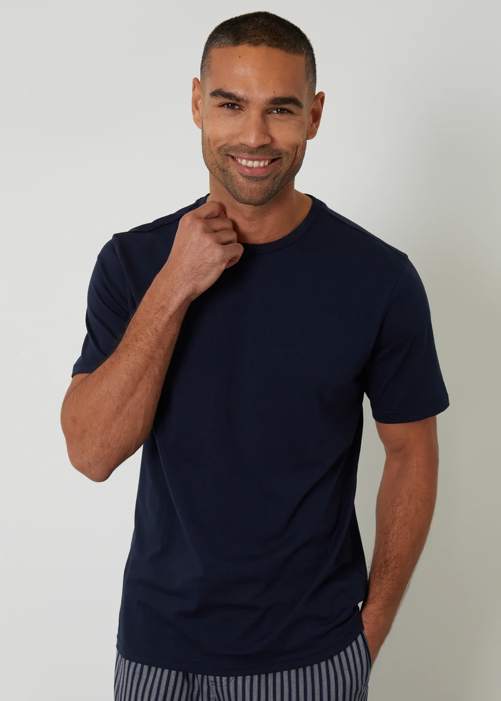 Threadbare Navy Stripe Pyjama Set - 2XL Image 3