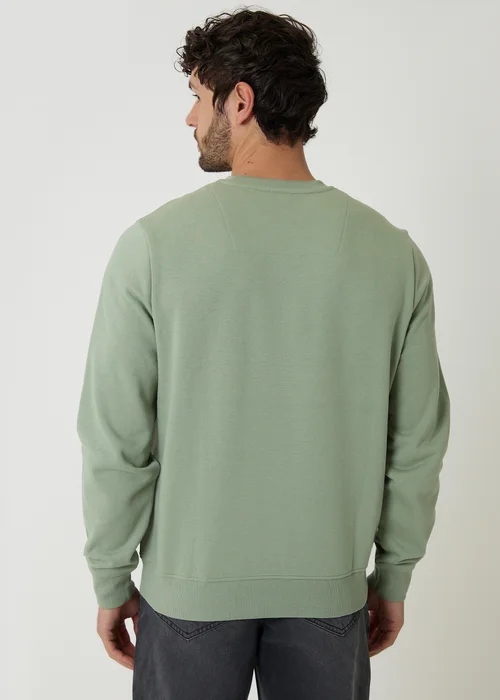 Threadbare Green Cotton Blend Crew Neck Sweatshirt - XL Image 2