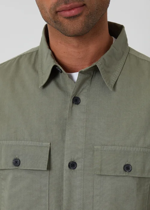 Threadbare Soft Green Lightweight Cotton Shacket - M Image 4