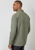 Threadbare Soft Green Lightweight Cotton Shacket - M Image 2