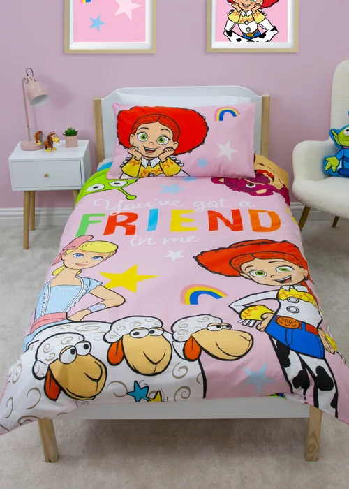 Toy Story Friendship Pink Duvet Cover - Single Image 2