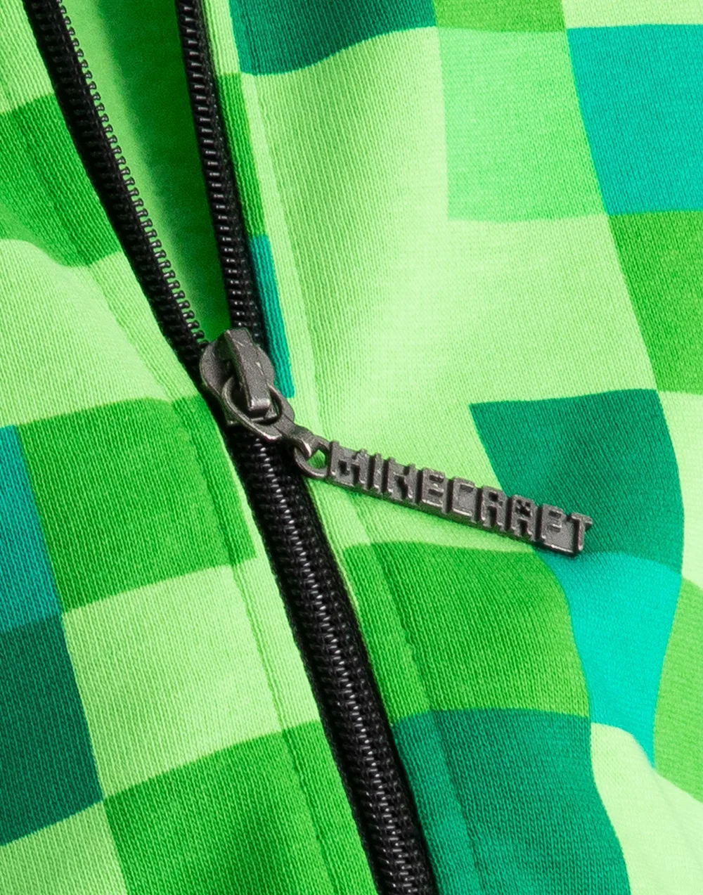 Vanilla Underground Minecraft Boys Green Creeper Placement Print Hoodie (5-14 Years) - 13-14 Yrs Image 4
