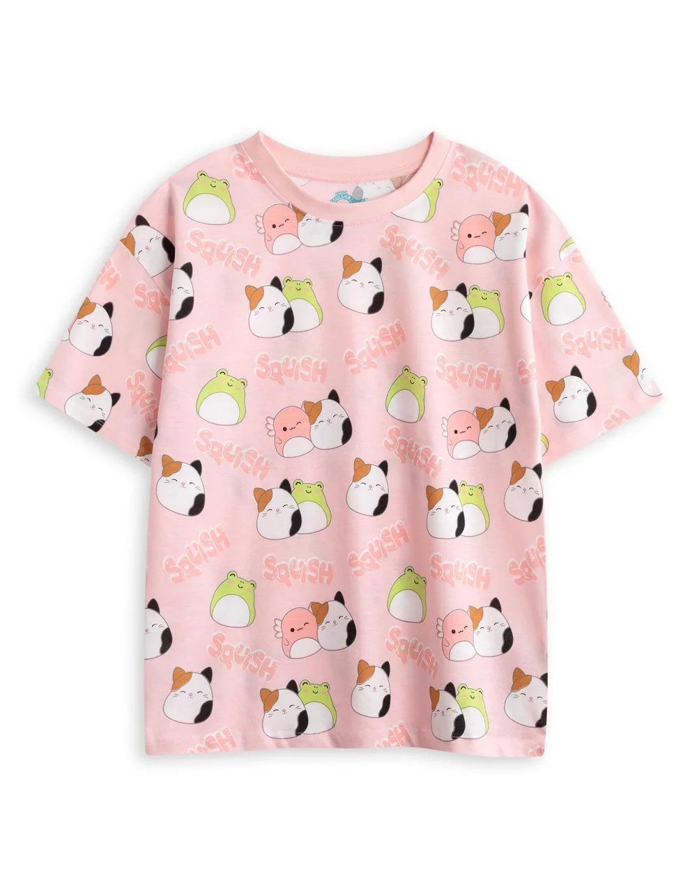 Vanilla Underground Squishmallows Girls Pink Feelin' Mallow Short Pyjama Set (5-14 Years) - Pack of 2 - 13-14 Yrs Image 4