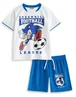 Vanilla Underground Sonic The Hedgehog Boys White Greenhill League Football Kit (3-12 Years) - 7-8 Yrs Image 1