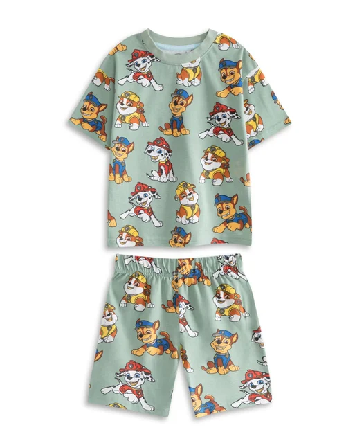 Vanilla Underground Paw Patrol Boys Multicoloured Boy Pups Short Pyjama Set (2-7 Years) - Pack of 3 - 4-5 Yrs Image 4
