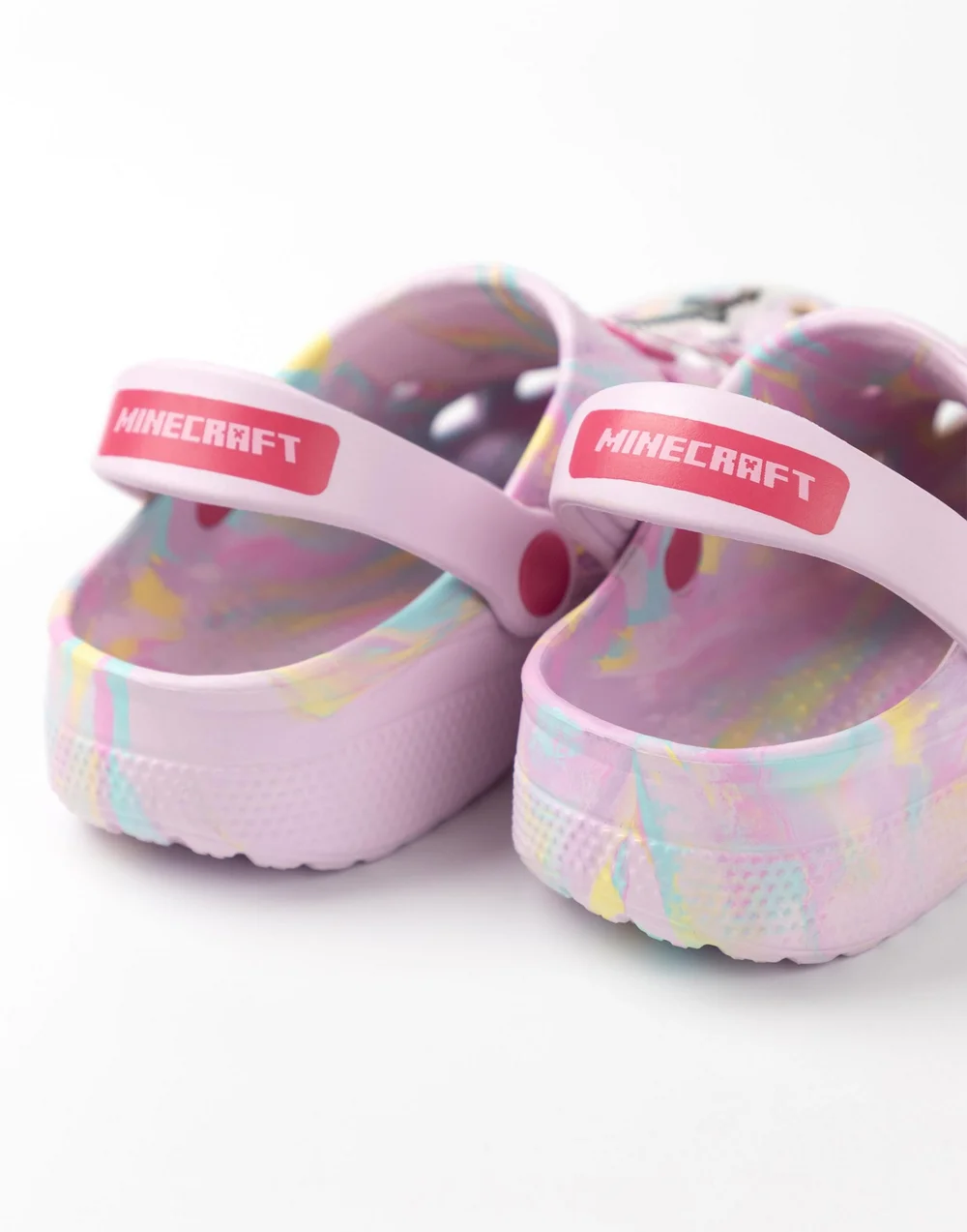 Vanilla Underground Minecraft Girls Kids Pink Clogs (Child 11 - 4) - 2 Image 2