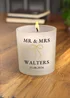 Personalised Memento Company Black & Gold Mr & Mrs Frosted Candle - One Size Image 2