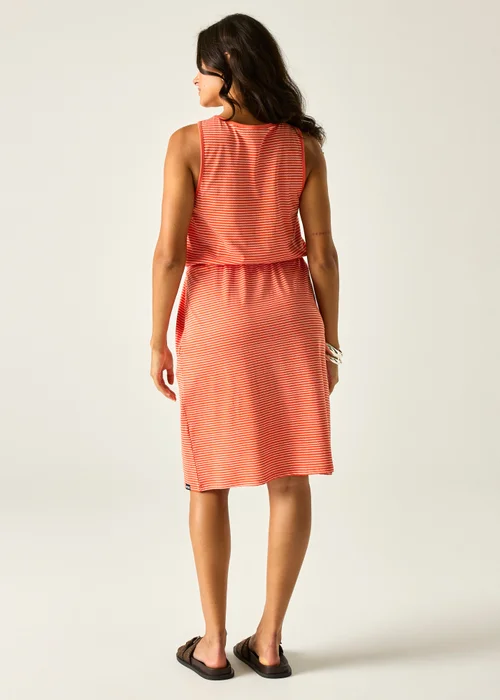 Regatta Tangerine Tango White Wavy Stripe Amorie Dress - 10 Image 2