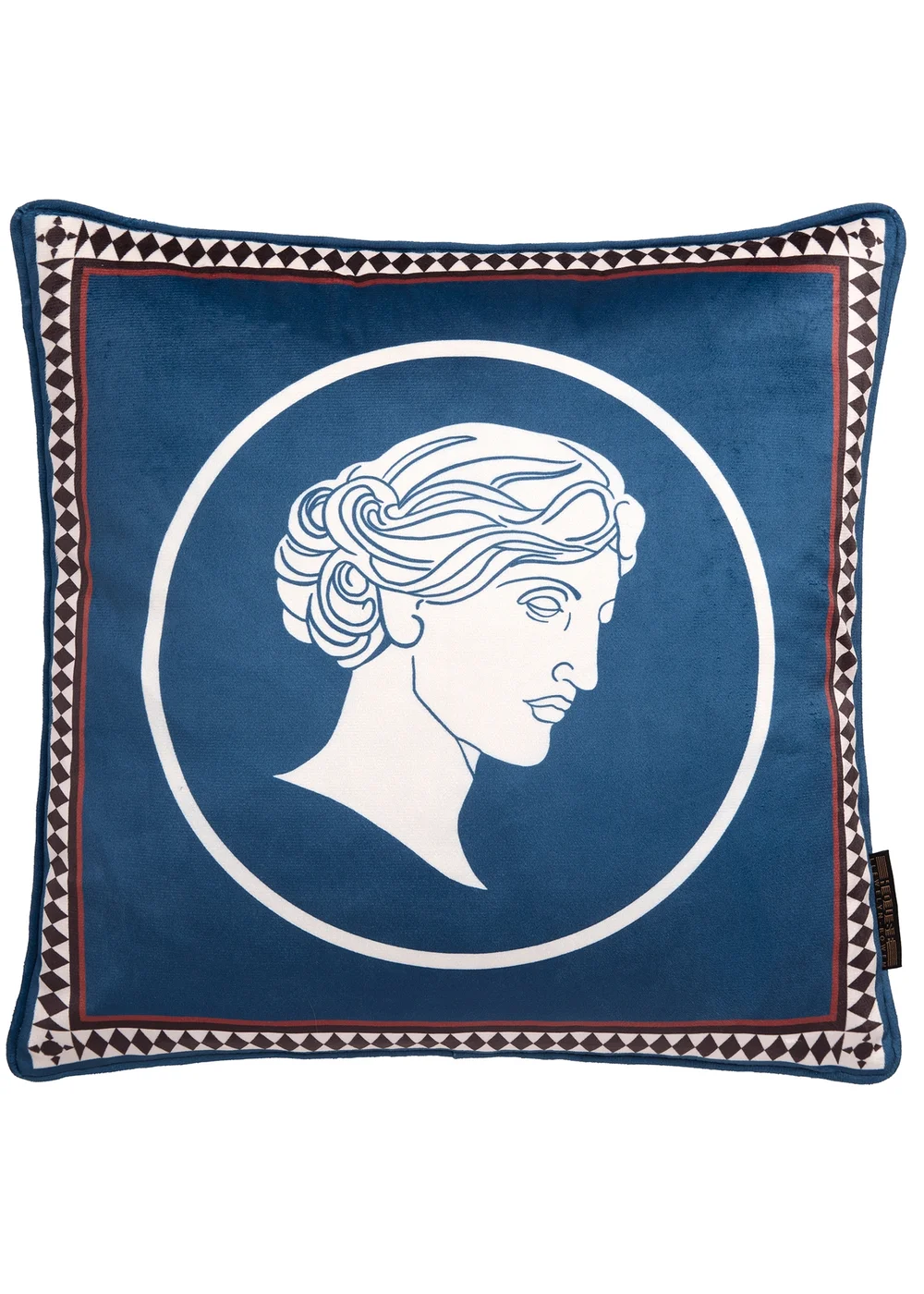 Laurence Llewelyn-Bowen Goddess Velvet Teal Filled Cushion - 43W X 43D Image 2