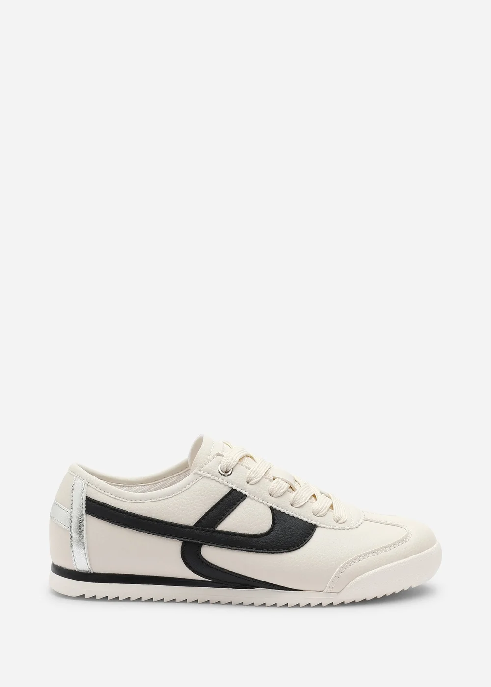 Where's That From Brisa Beige Court Trainer With Black Stripe - 4 Image 2