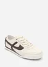 Where's That From Brisa Beige Court Trainer With Brown Stripe - Size 7 Image 3